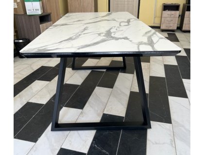Стол Зевс стекло/пластик/керамика/компакт плита ( раскладка автомат) - мебель Paradise в Орле
