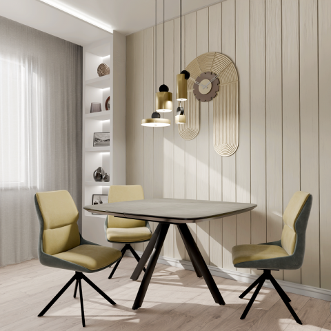 Стол Лоренцо (стекло  / керамика) - мебель Paradise в Орле