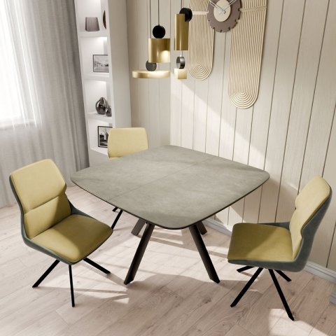 Стол Лоренцо (стекло  / керамика) - мебель Paradise в Орле