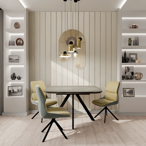 Стол Лоренцо (стекло  / керамика) - мебель Paradise в Орле