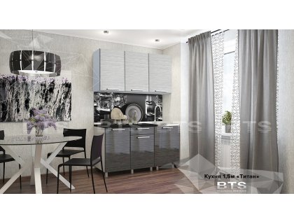 Кухня Титан 1,5 (BTS) - мебель Paradise в Орле