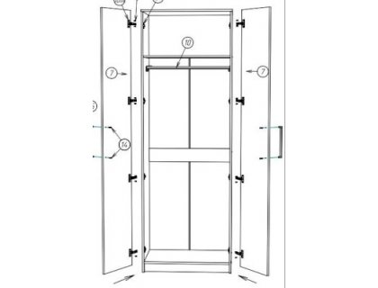 Шкаф 2-дверный Бланка (НК-М) - мебель Paradise в Орле