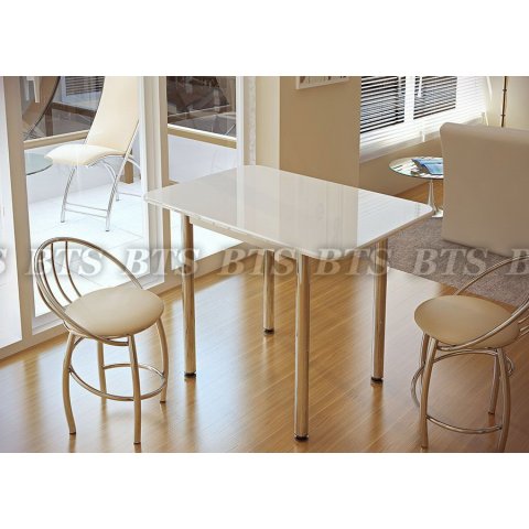 Стол обеденный с принтом/ белый (BTS)  - мебель Paradise в Орле