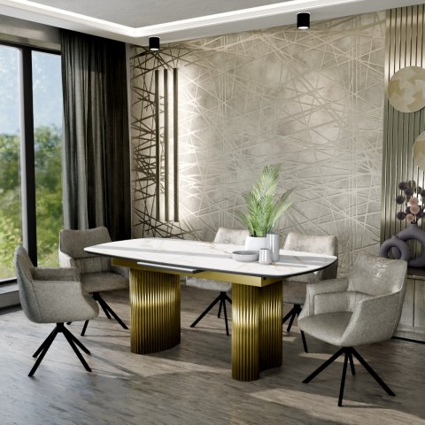 Стол Адинис автомат  керамика/пластик/компакт плита/стекло - мебель Paradise в Орле