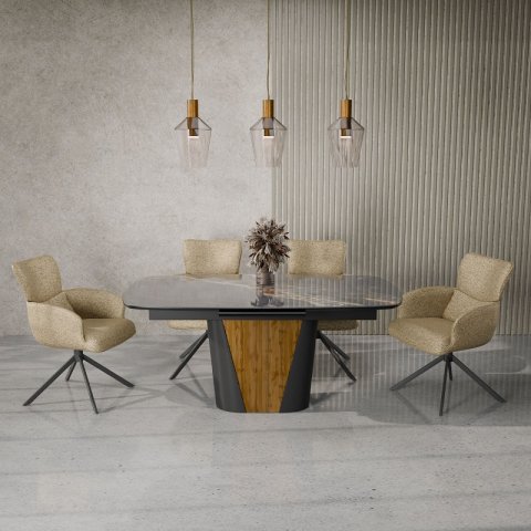 Стол Вавилон стекло/керамика/пластик/компакт плита - мебель Paradise в Орле