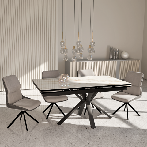 Стол Ривьер (керамика, пластик, компакт плита/ стекло (однотон или фотопечать) - мебель Paradise в Орле