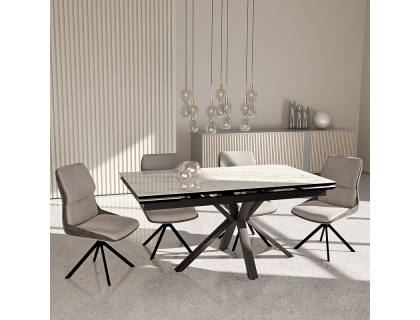 Стол Ривьер (керамика, пластик, компакт плита/ стекло (однотон или фотопечать) - мебель Paradise в Орле