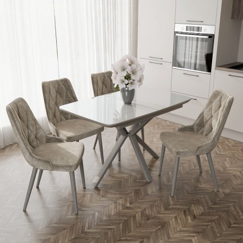 Стол Ронда стекло/пластик/керамика/компакт плита - мебель Paradise в Орле