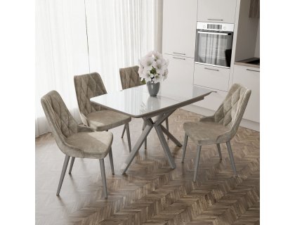 Стол Ронда стекло/пластик/керамика/компакт плита - мебель Paradise в Орле