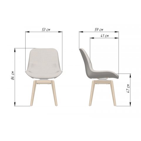 Стул Денди 53-11 с поворотным механизмом (ЮТА) - мебель Парадиз в Орле