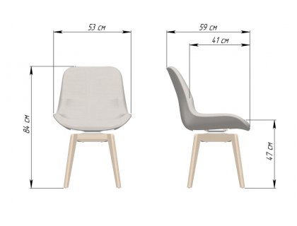 Стул Денди 53-11 с поворотным механизмом (ЮТА) - мебель Парадиз в Орле