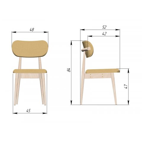 Стул Денди 58-21 (ЮТА) - мебель Парадиз в Орле