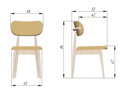 Стул Денди 58-21 (ЮТА) - мебель Парадиз в Орле
